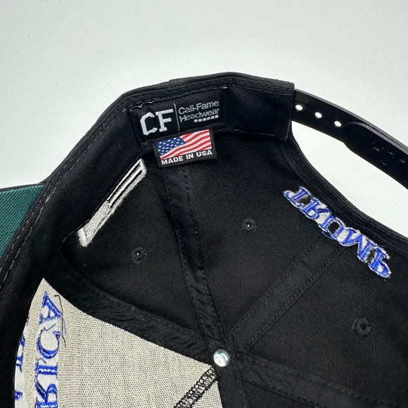 Cali-Fame Trump Make America Great Again Logo Black Trucker Hat Cap One Size - Picture 7 of 8